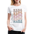 Mama Shirt Boho Retro Style Geschenk für werdende Mamas Premium T-Shirt - weiß