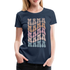 Mama Shirt Boho Retro Style Geschenk für werdende Mamas Premium T-Shirt - Navy