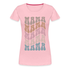 Mama Shirt Boho Retro Style Geschenk für werdende Mamas Premium T-Shirt - Hellrosa