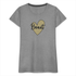 JGA Braut Shirt | Hochzeit Geschenk Frauen Premium T-Shirt - Grau meliert