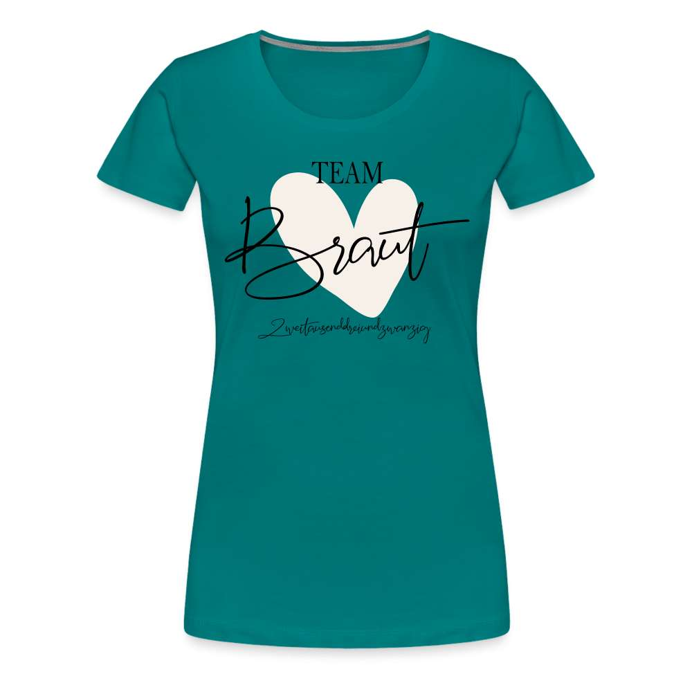 JGA Braut Shirt | Hochzeit Geschenk Frauen Premium T-Shirt - Divablau