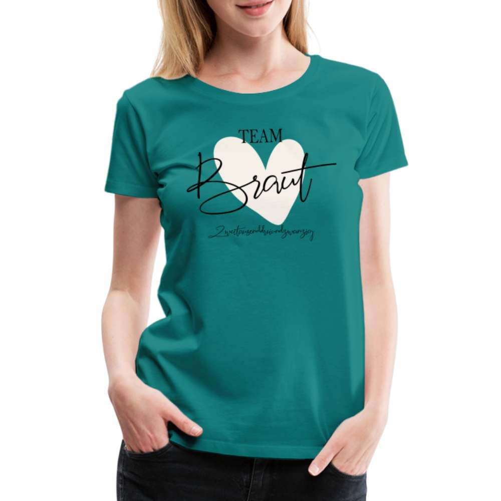 JGA Braut Shirt | Hochzeit Geschenk Frauen Premium T-Shirt - Divablau