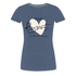 JGA Braut Shirt | Hochzeit Geschenk Frauen Premium T-Shirt - Blau meliert