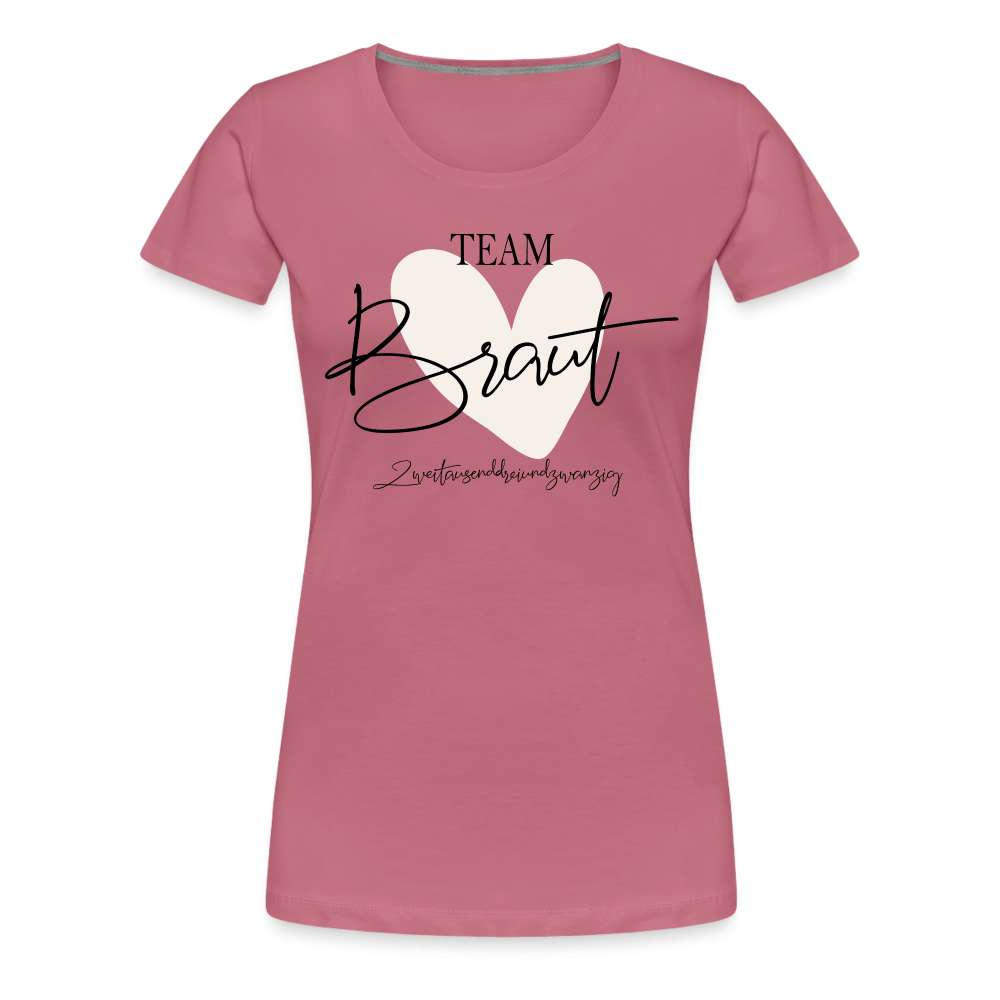 JGA Braut Shirt | Hochzeit Geschenk Frauen Premium T-Shirt - Malve