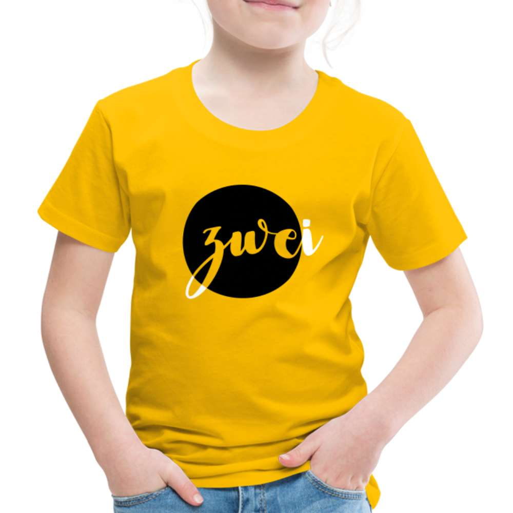 2. Kinder Geburtstag Kinder Geschenk Premium T-Shirt - Sonnengelb