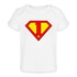 1. Geburtstag - Super Baby Comic Style Geschenk Baby Bio-T-Shirt - weiß