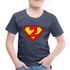 2. Geburtstag - Super Baby Comic Style Geschenk Kinder Premium T-Shirt - Blau meliert