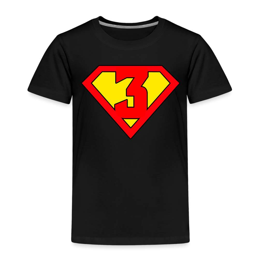 3. Geburtstag - Super Baby Comic Style Geschenk Kinder Premium T-Shirt - Schwarz