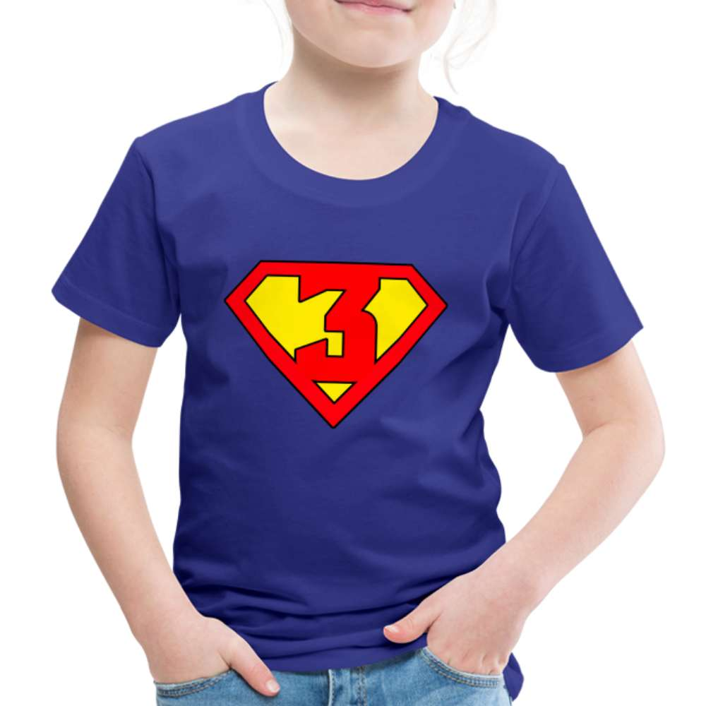 3. Geburtstag - Super Baby Comic Style Geschenk Kinder Premium T-Shirt - Königsblau