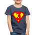 3. Geburtstag - Super Baby Comic Style Geschenk Kinder Premium T-Shirt - Blau meliert