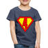 4. Geburtstag - Super Baby Comic Style Geschenk Kinder Premium T-Shirt - Blau meliert