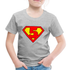 5. Geburtstag - Super Baby Comic Style Geschenk Kinder Premium T-Shirt - Grau meliert
