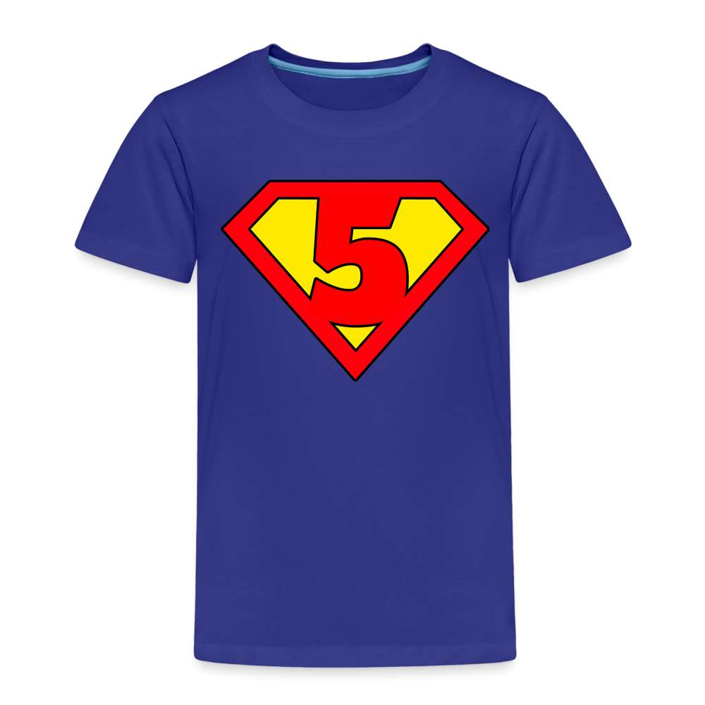5. Geburtstag - Super Baby Comic Style Geschenk Kinder Premium T-Shirt - Königsblau