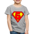 6. Geburtstag - Super Baby Comic Style Geschenk Kinder Premium T-Shirt - Grau meliert