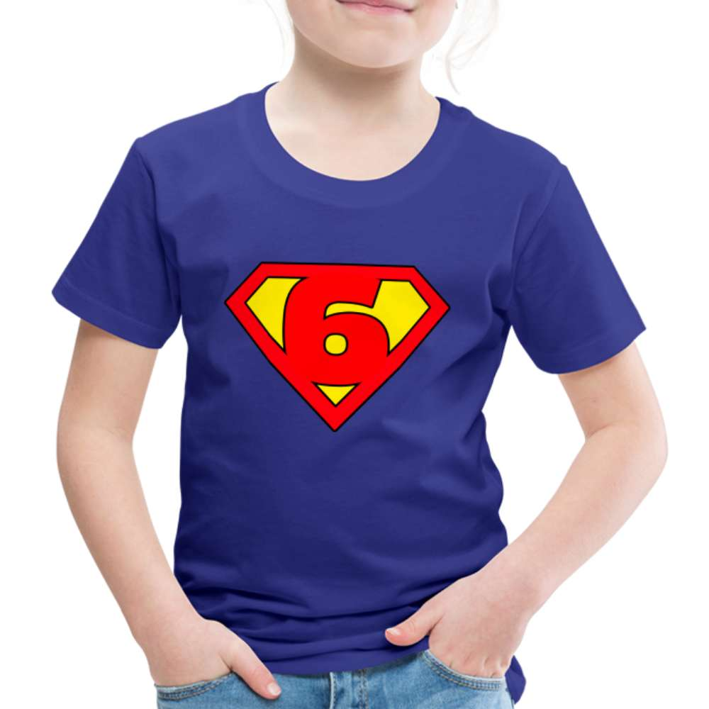 6. Geburtstag - Super Baby Comic Style Geschenk Kinder Premium T-Shirt - Königsblau