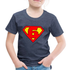 6. Geburtstag - Super Baby Comic Style Geschenk Kinder Premium T-Shirt - Blau meliert