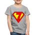 7. Geburtstag - Super Baby Comic Style Geschenk Kinder Premium T-Shirt - Grau meliert