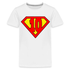 10. Geburtstag - Super Baby Comic Style Geschenk Teenager Premium T-Shirt - weiß