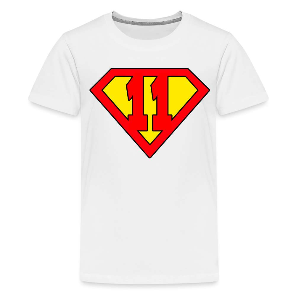 11. Geburtstag - Super Baby Comic Style Geschenk Teenager Premium T-Shirt - weiß