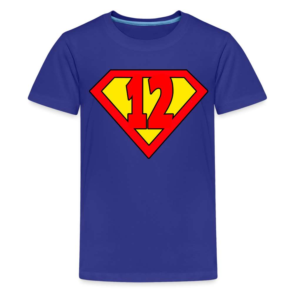 12. Geburtstag - Super Baby Comic Style Geschenk Teenager Premium T-Shirt - Königsblau