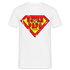 Super Papa Comic Style - Vatertag Geburtstag Geschenk T-Shirt - weiß