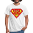 Super Papa Comic Style - Vatertag Geburtstag Geschenk T-Shirt - weiß