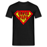 Super Papa Comic Style - Vatertag Geburtstag Geschenk T-Shirt - Schwarz