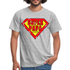 Super Papa Comic Style - Vatertag Geburtstag Geschenk T-Shirt - Grau meliert