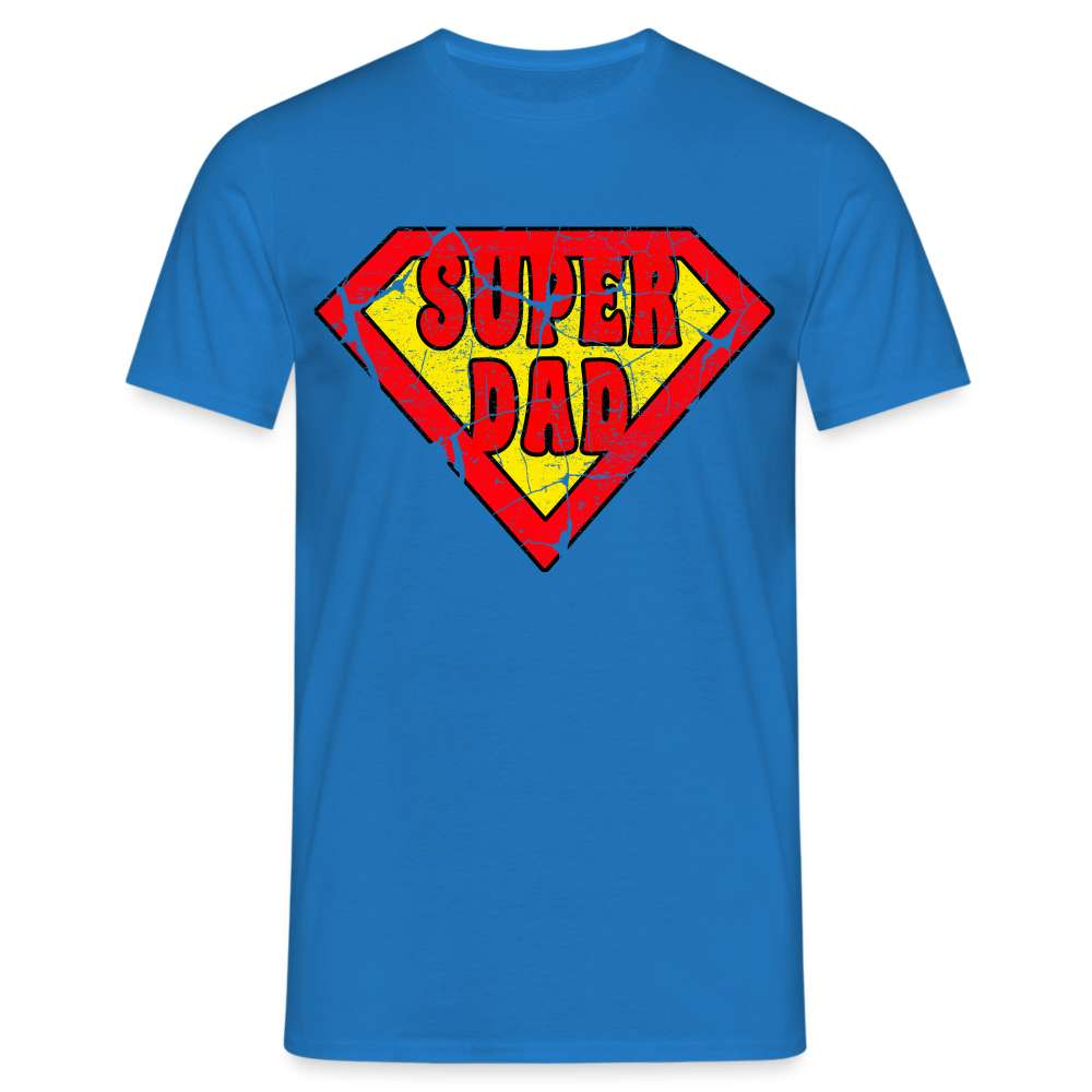 Super Dad Comic Style - Vatertag Geburtstag Geschenk T-Shirt - Royalblau