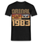 40. Geburtstag Geschenk Shirt 1983 Retro Limited Edition Geschenkidee T-Shirt - Schwarz