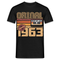 60. Geburtstag Geschenk Shirt 1963 Retro Limited Edition Geschenkidee T-Shirt - Schwarz