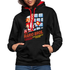 80er Retro Gaming 8-Bit Gaming Kontrast-Hoodie - Schwarz/Rot