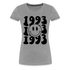 30. Geburtstags Shirt 1993 Smiley Retro Style Frauen Premium T-Shirt - Grau meliert