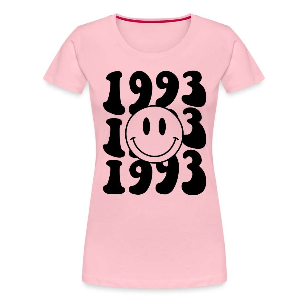 30. Geburtstags Shirt 1993 Smiley Retro Style Frauen Premium T-Shirt - Hellrosa