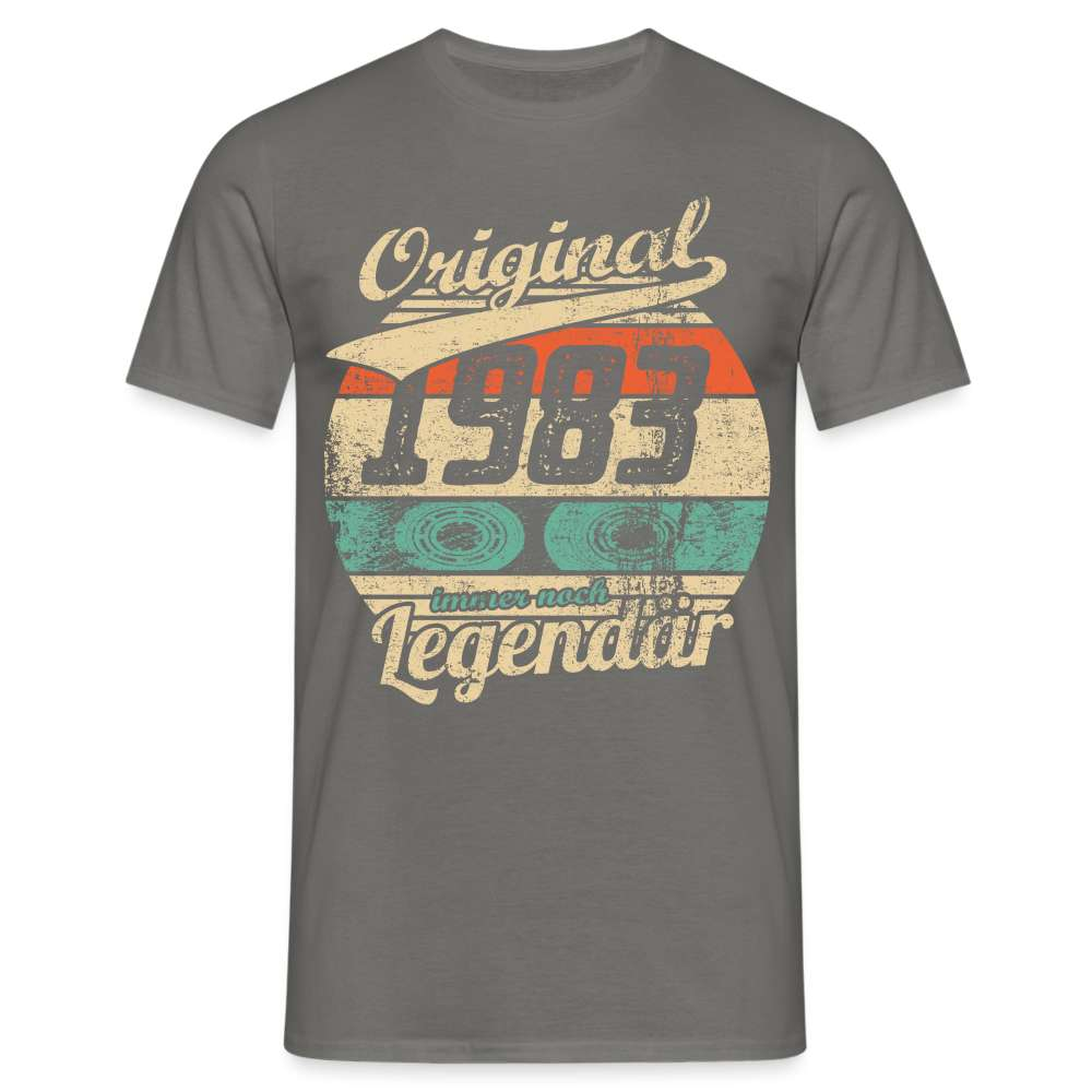 40. Geburtstag Retro Original 1983 - immer noch Legendär - Geschenk T-Shirt - Graphit