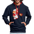 Retro Gaming Hoodie 80s Style - Vintage Gamer Hoodie - Navy/Rot