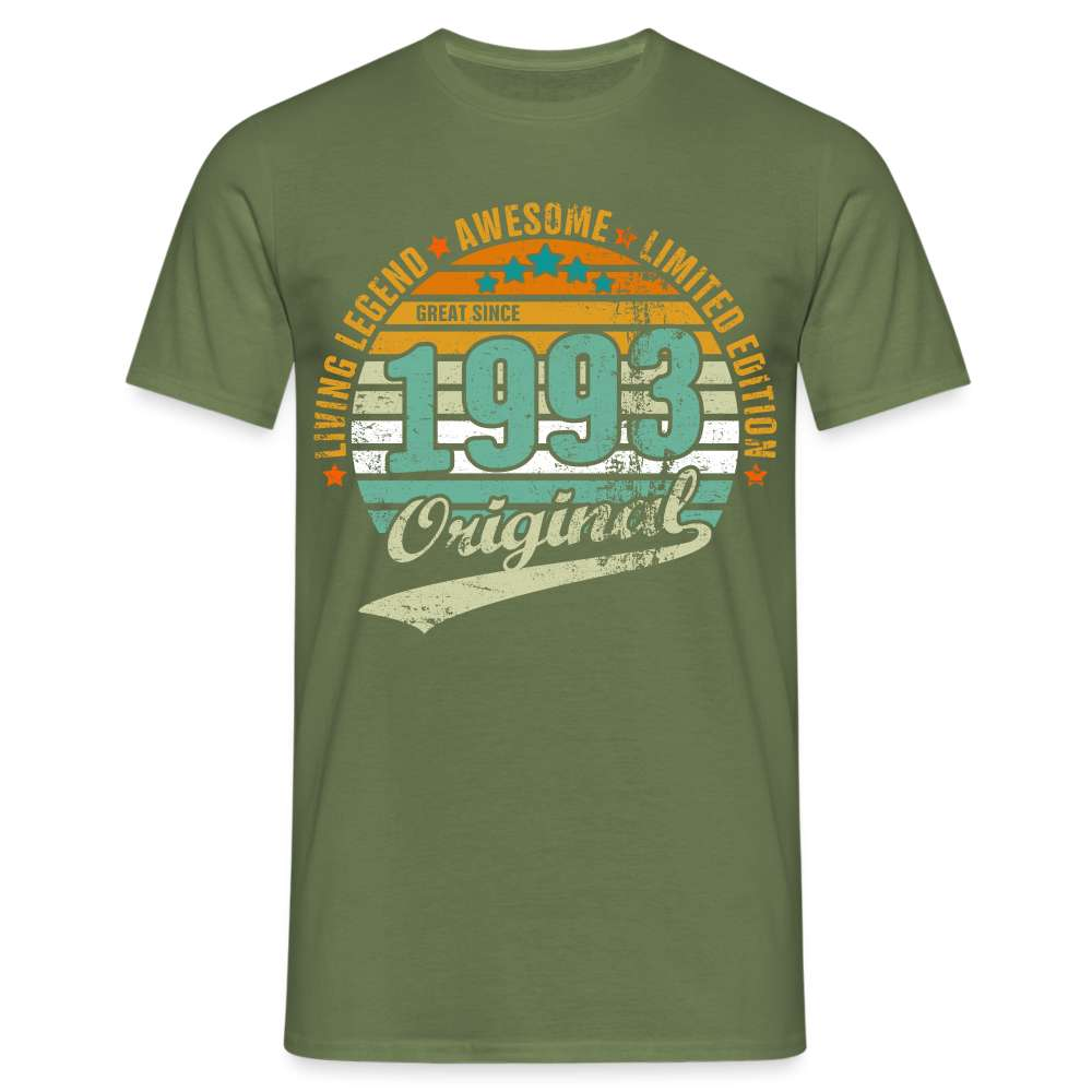 30. Geburtstag Original Retro Style - Legendär 1992 Geschenk T-Shirt - Militärgrün