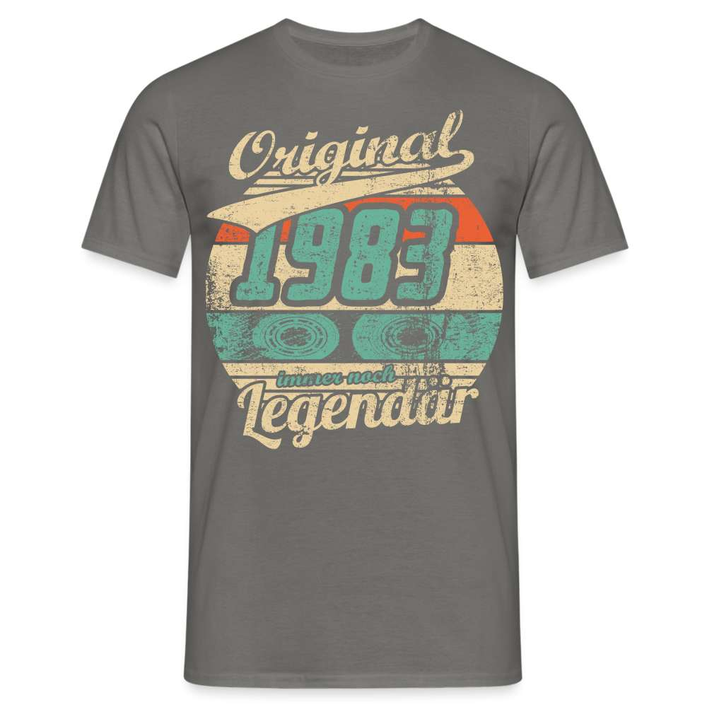 40. Geburtstag Original Retro Kassette - Legendär 1982 Geschenk T-Shirt - Graphit