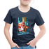 5. Geburtstag Retro Gamer Style Level 5 Complete Geschenk Kinder T-Shirt - Navy