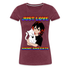 Just Love Anime - Regenbogen - Premium T-Shirt - Bordeauxrot meliert