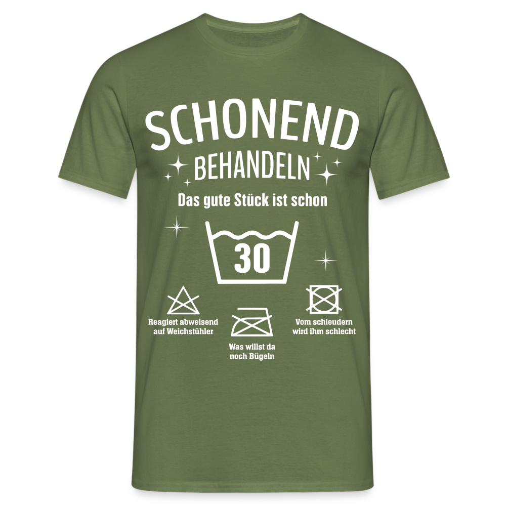 30. Geburtstags T-Shirt Schonend Behandeln - Das gute Stück is schon 30 Lustiges Geschenk Shirt - Militärgrün