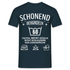 60. Geburtstag - Schonend behandeln - Lustiges Geschenk T-Shirt - Navy