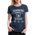 40. Geburtstag - Schonend behandeln - Lustiges Damen Geschenk T-Shirt - Navy