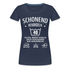 40. Geburtstag - Schonend behandeln - Lustiges Damen Geschenk T-Shirt - Navy