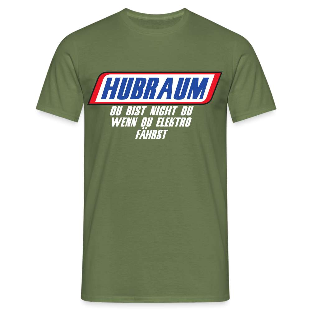 Mechaniker Hubraum du bist nicht du wenn du Elektro fährst T-Shirt - Militärgrün