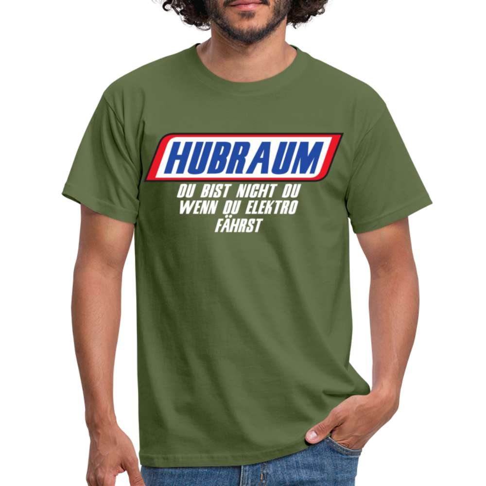 Mechaniker Hubraum du bist nicht du wenn du Elektro fährst T-Shirt - Militärgrün