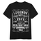 50. Geburtstag Vintage Style Legende Seit 1973 Geschenk T-Shirt - Schwarz