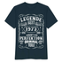 50. Geburtstag Vintage Style Legende Seit 1973 Geschenk T-Shirt - Navy