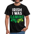 Irish I Was Gaming Funny St Patricks Day Gamer Geschenk T-Shirt - Schwarz