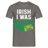 Irish I Was Gaming Funny St Patricks Day Gamer Geschenk T-Shirt - Graphit